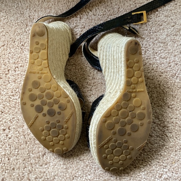 Jimmy Choo Phoenix Embossed Leather Espadrilles - Picture 4 of 5